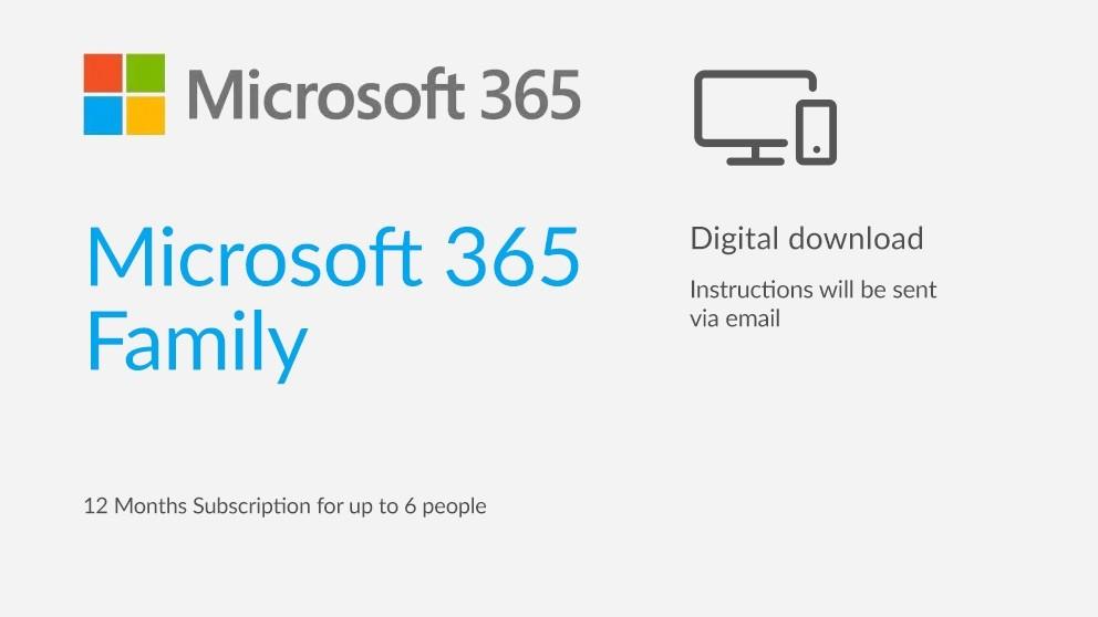 Microsoft Office 365 Family 1 Year Subscription - Software Download and  Product Key | TechTide